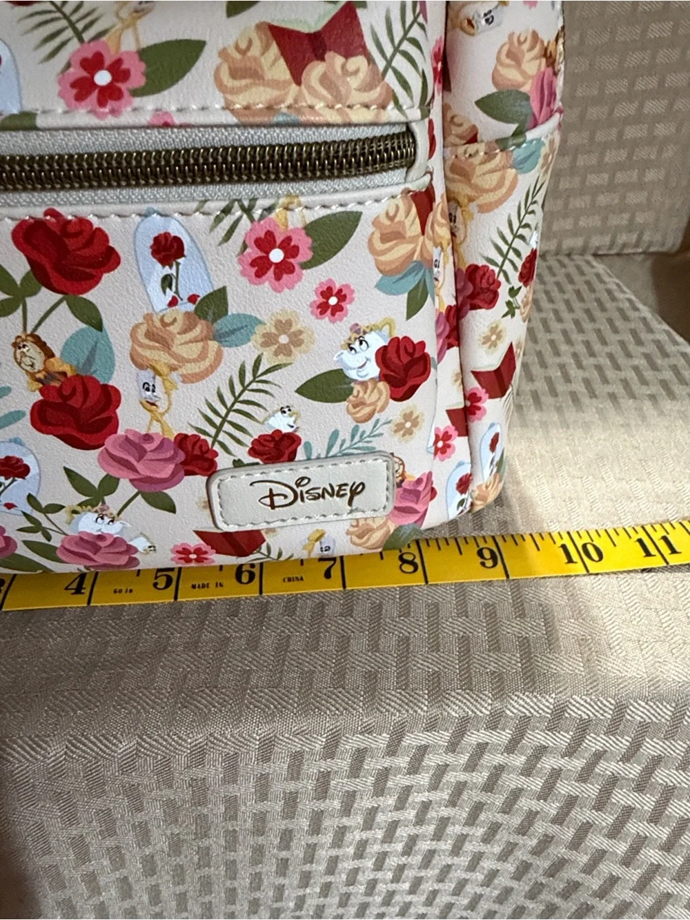Disney Beauty and the Beast Floral Mini Backpack